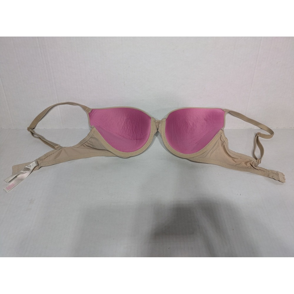 PINK Victoria's‎ Secret Wear Everywhere Push-Up Bra 36C Beige Underwire Padded - Picture 12 of 14